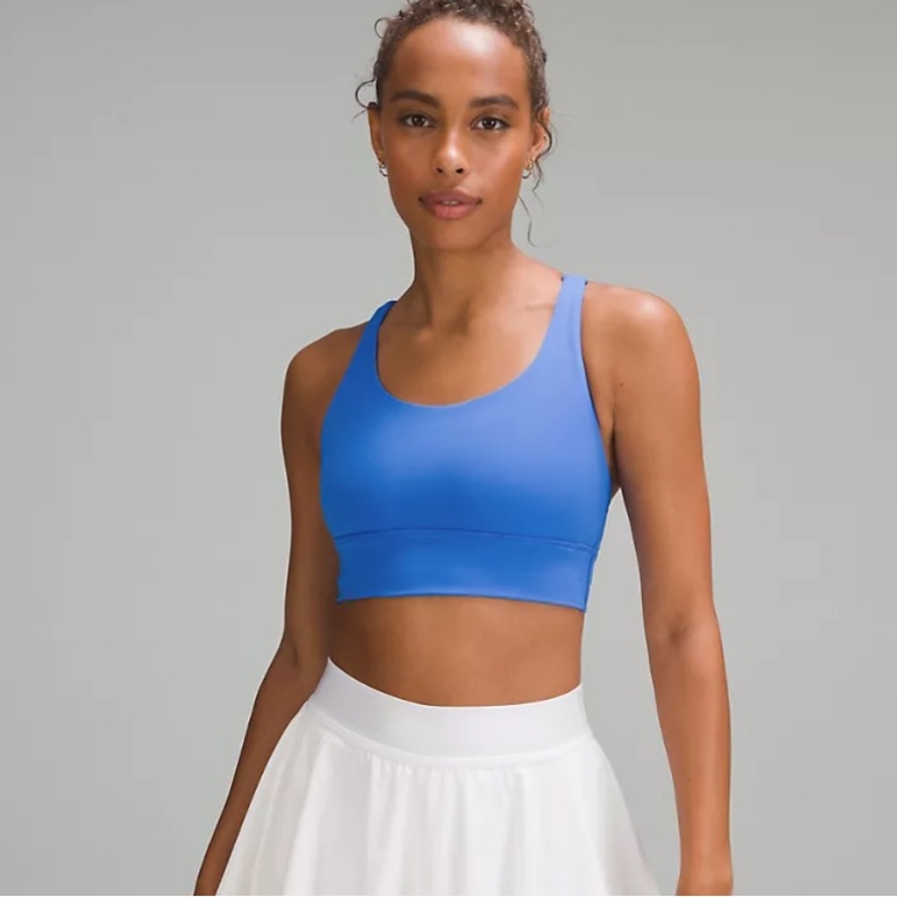 Lululemon Energy longline bra  Vibrant Blue Sports Bra
